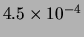 $ 4.5\times 10^{-4}$