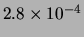 $ 2.8\times 10^{-4}$