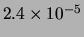 $ 2.4\times 10^{-5}$