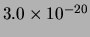 $ 3.0\times 10^{-20}$