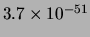 $ 3.7\times 10^{-51}$