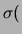 $\displaystyle \sigma($