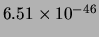 $\displaystyle 8.95 \times 10^{-46}\,,$
