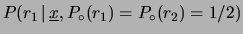 $ P(r_1\,\vert\,\underline{x})$