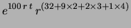 $\displaystyle \left(\frac{e^{-r\,T}\,(r\,T)^3}{6}\right)^{2} \cdot
\left(\frac{e^{-r\,T}\,(r\,T)^4}{24}\right)$