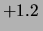 $ +1.2\, $