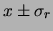 $\displaystyle ]{}\mu\sim {\cal N}(x, \sigma_R)$