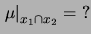 $\displaystyle x_2 \pm \sigma_r \,,$