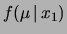 $ \left.\mu\right\vert _{x_i}$