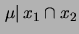 $ \{x_1, x_2\}$