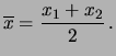 $\displaystyle f(x_1,x_2\,\vert\,\mu) \rightarrow f(\mu\,\vert\, x_1,x_2)\,.$