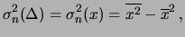 $\displaystyle \sigma(\mu) = \frac{\sigma_r}{\sqrt{n}}\,,$