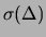 $\displaystyle \sigma_r \approx \sigma_n(\Delta)\,,$