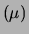 $ \hat{\mu}$