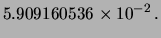 $\displaystyle 5.348882341$