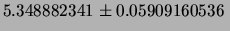 $\displaystyle 5.909160536\times 10^{-2}\,.$