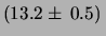$ (1.32 \pm 0.05)\cdot 10^{4} \,$