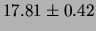 $ 5.16\pm 0.23$