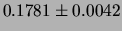$ 0.172 \pm 0.008$