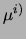 $\displaystyle \mu^{(2)}$