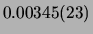 $ 1.35\times 10^{-23} \pm 12$