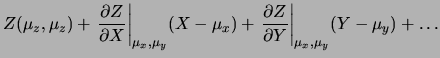 $ Z=Z(X,Y)$