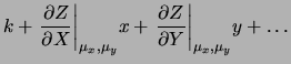 $\displaystyle Z=Z(X,Y)$