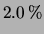 $ 1.8\,\%$