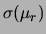$ \sigma(\mu)=\sigma_r/\sqrt{n}$