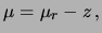 $\displaystyle \sigma(\mu)$