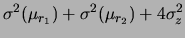$\displaystyle \mu_1 + \mu_2 = \mu_{r_1} + \mu_{r_2} - 2\,z\,.$