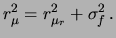 $\displaystyle \mu=f\,\mu_r$