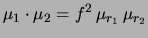 $ R=\mu_1/\mu_2$