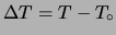 $ T\pm\sigma_T$