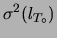$\displaystyle l_{T_\circ}$