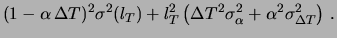 $\displaystyle \sigma^2(l_{T_\circ})$