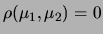 $ \rho(\mu_1,\mu_2)> 0$