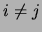 $ i=j$