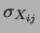 $ \sigma_{X_{ij}}=\sigma_{X_{ji}}$
