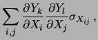 $ {\bf Y_k=Y_k(X_1, X_2, \ldots, X_n)}$