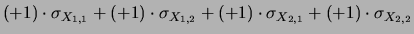 $\displaystyle D = X_1 - X_2$