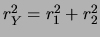 $ \sigma_Y = \vert\sigma_1-\sigma_2\vert$