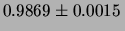 $\displaystyle 0.9832 \pm 0.0015\,$