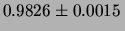 $\displaystyle 1-(\alpha_b-\alpha_c)\,\Delta T= 0.99934\pm 0.00009$