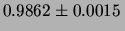 $\displaystyle 0.9826 \pm 0.0015 \,$