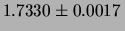 $\displaystyle 0.9862 \pm 0.0015 \,$