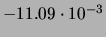 $ -9.87\cdot 10^{-3}$