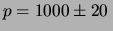 $\displaystyle T = 20\pm 1\,^\circ$
