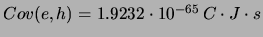 $ \sigma(e) = 4.863\cdot 10^{-26}\,C$