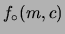 $\displaystyle f(m,c\,\vert\,\underline{x},\underline{y})$